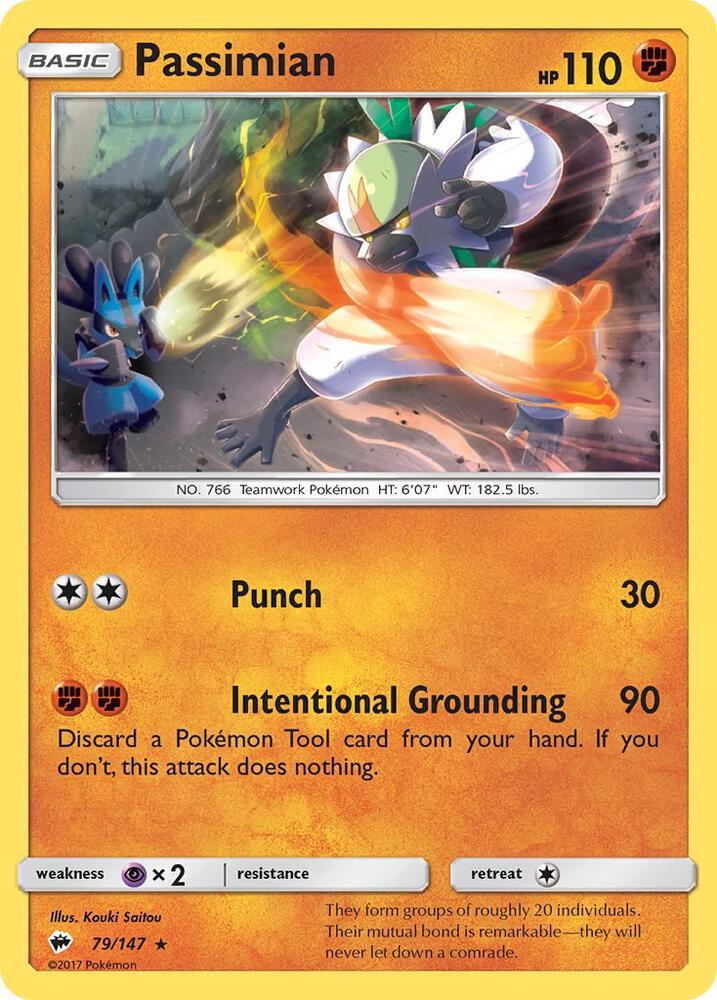 Pokemon Passimian 79/147 Burning Shadows