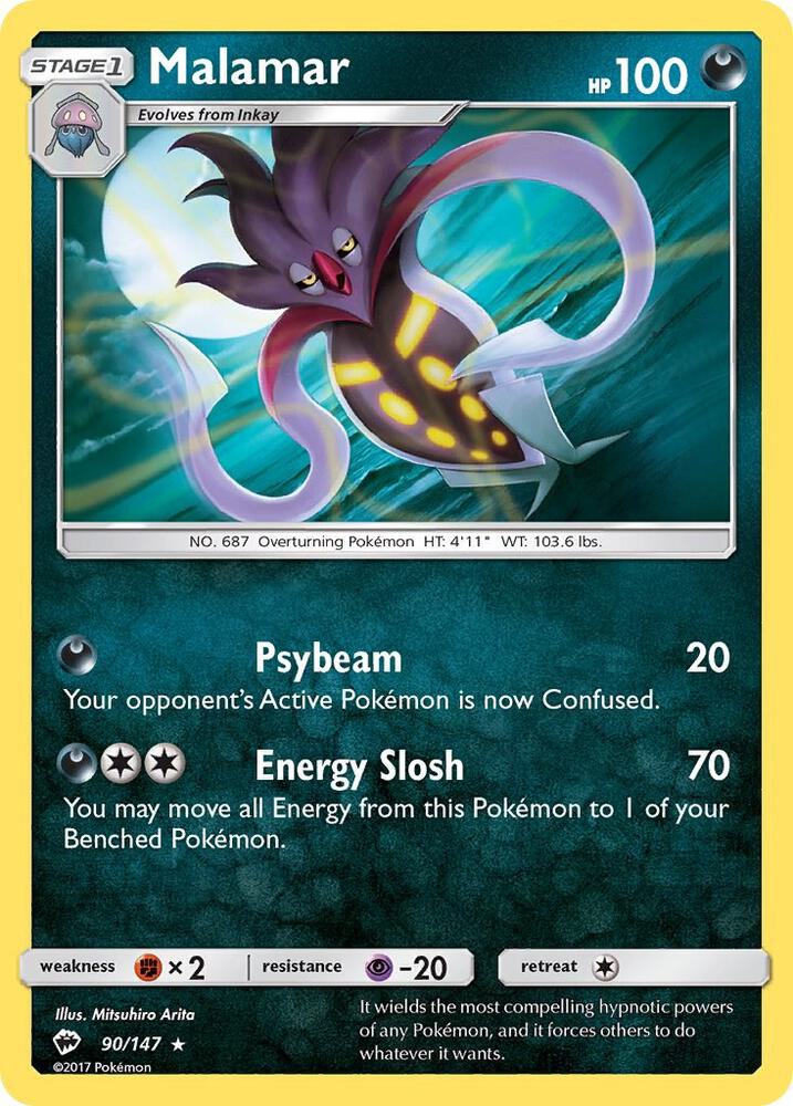 Pokemon Malamar 90/147 Burning Shadows