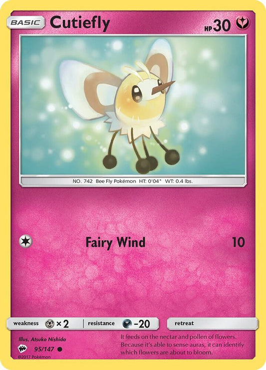 Pokemon Cutiefly 95/147 Burning Shadows