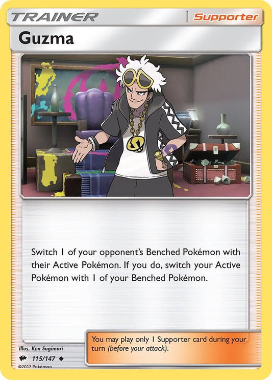 Pokemon Guzma 115/147 Burning Shadows