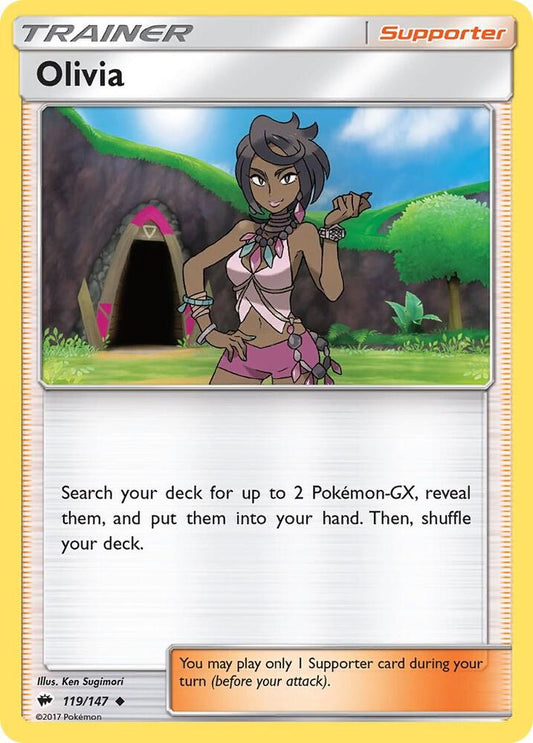 Pokemon Olivia 119/147 Burning Shadows