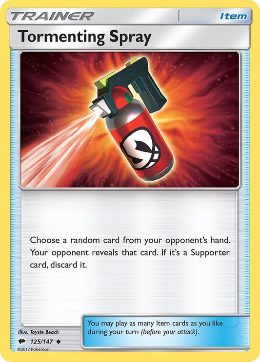 Pokemon Tormenting Spray 125/147 Burning Shadows