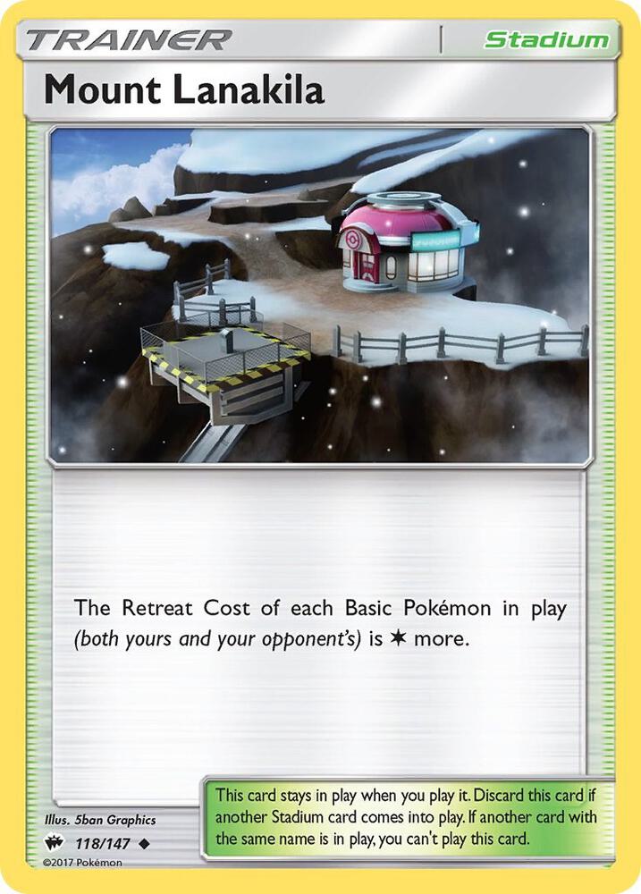 Pokemon Mount Lanakila 118/147 Burning Shadows
