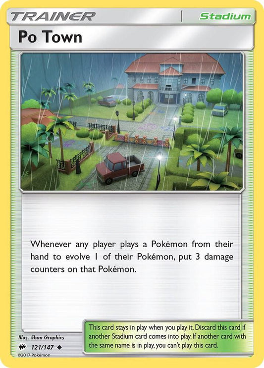 Pokemon Po Town 121/147 Burning Shadows
