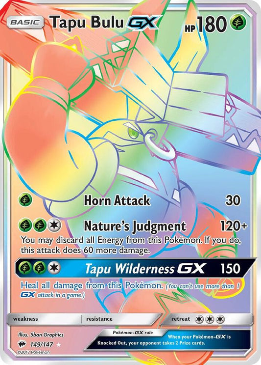 Pokemon Tapu Bulu GX 149/147 Burning Shadows