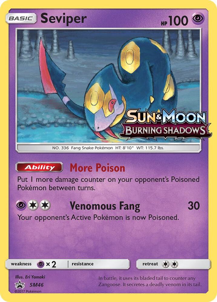 Pokemon Seviper SM46 SM Black Star Promos