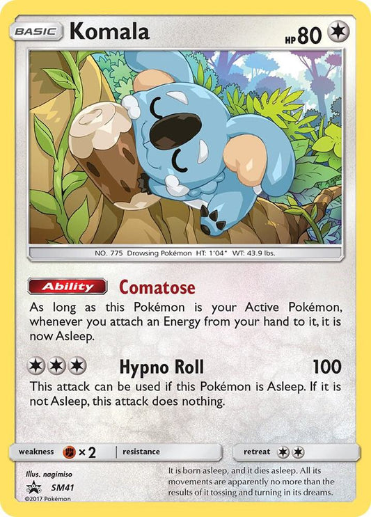Pokemon Komala SM41 SM Black Star Promos