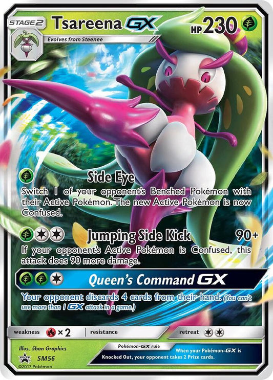 Pokemon Tsareena GX SM56 SM Black Star Promos
