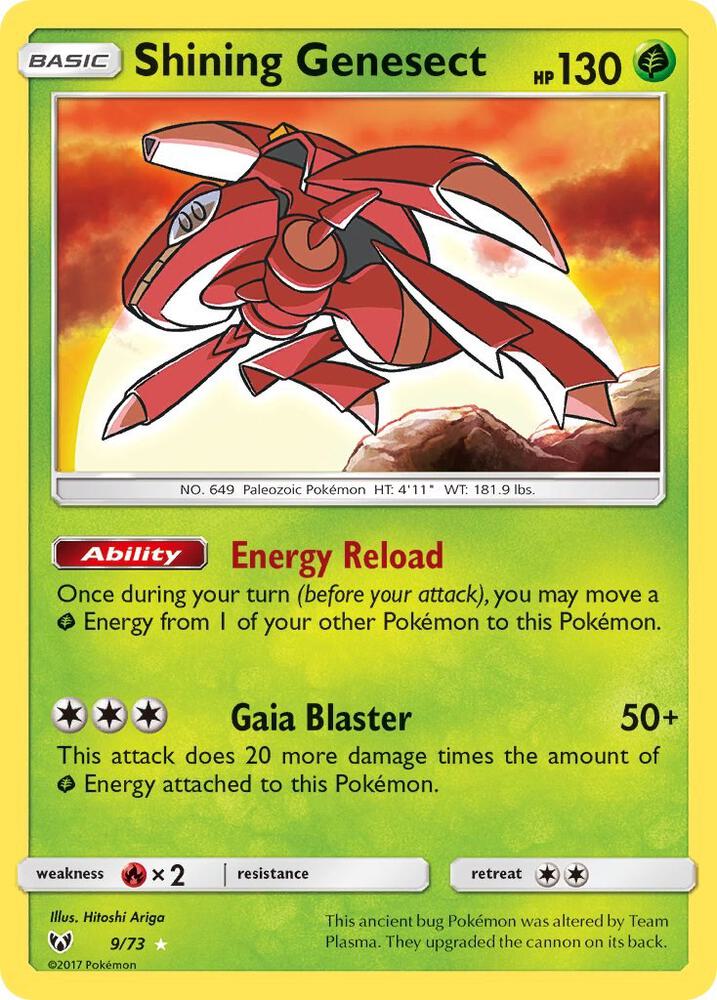 Pokemon Shining Genesect 9/73 Shining Legends