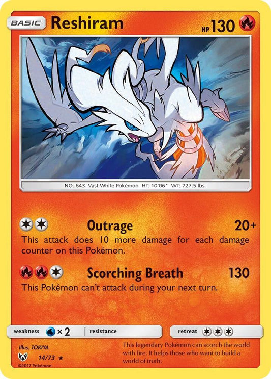 Pokemon Reshiram 14/73 Shining Legends
