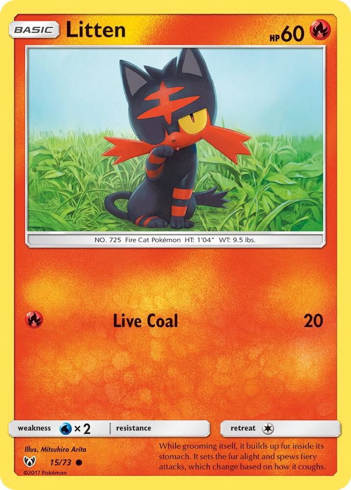 Pokemon Litten 15/73 Shining Legends