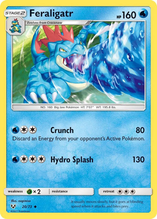 Pokemon Feraligatr 20/73 Shining Legends