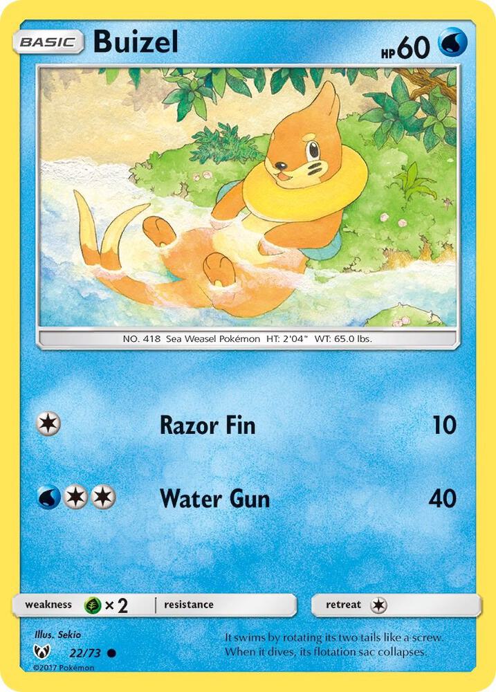 Pokemon Buizel 22/73 Shining Legends