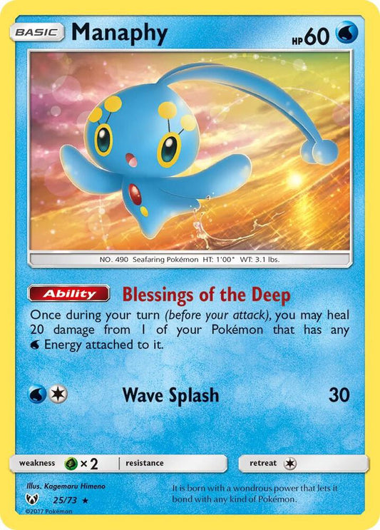 Pokemon Manaphy 25/73 Shining Legends