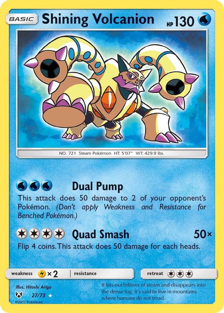 Pokemon Shining Volcanion 27/73 Shining Legends