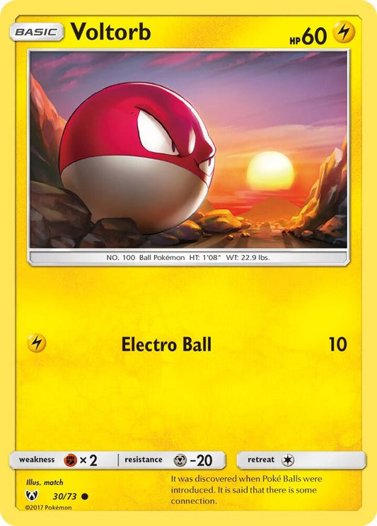 Pokemon Voltorb 30/73 Shining Legends