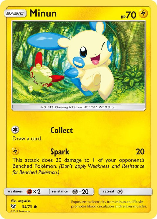 Pokemon Minun 34/73 Shining Legends