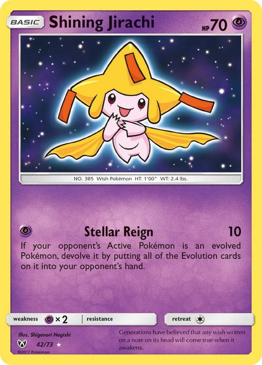 Pokemon Shining Jirachi 42/73 Shining Legends