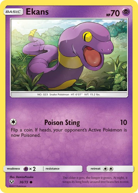 Pokemon Ekans 36/73 Shining Legends