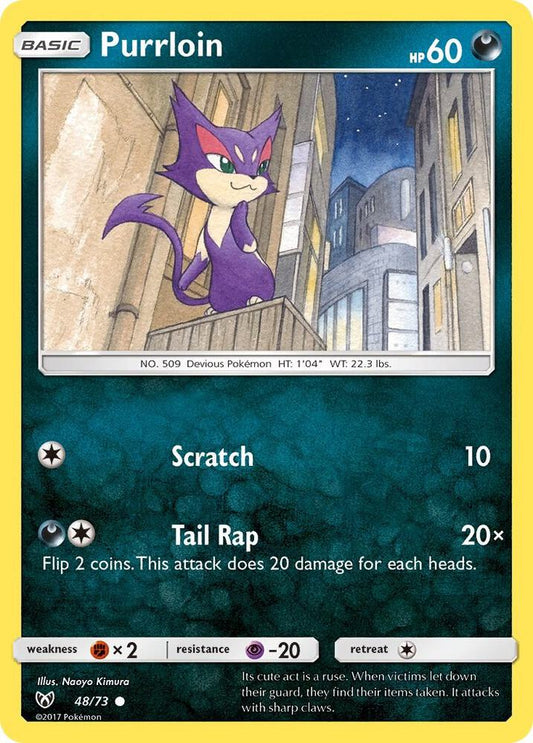 Pokemon Purrloin 48/73 Shining Legends