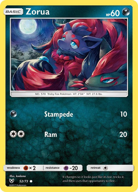 Pokemon Zorua 52/73 Shining Legends