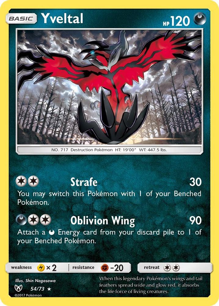 Pokemon Yveltal 54/73 Shining Legends