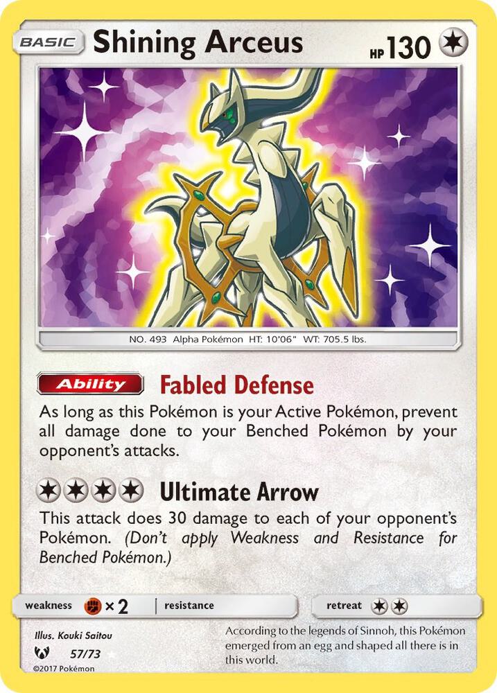 Pokemon Shining Arceus 57/73 Shining Legends