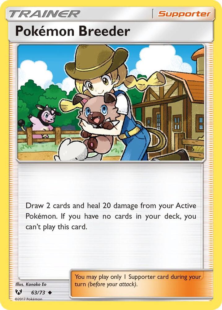 Pokemon Pokémon Breeder 63/73 Shining Legends