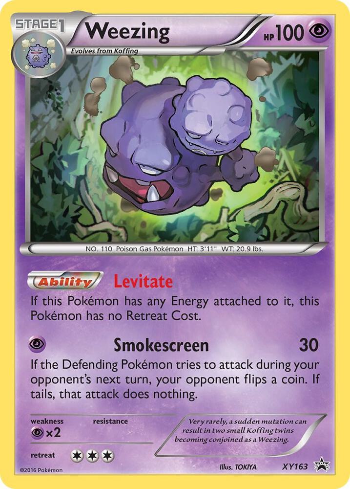 Pokemon Weezing XY163 XY Black Star Promos