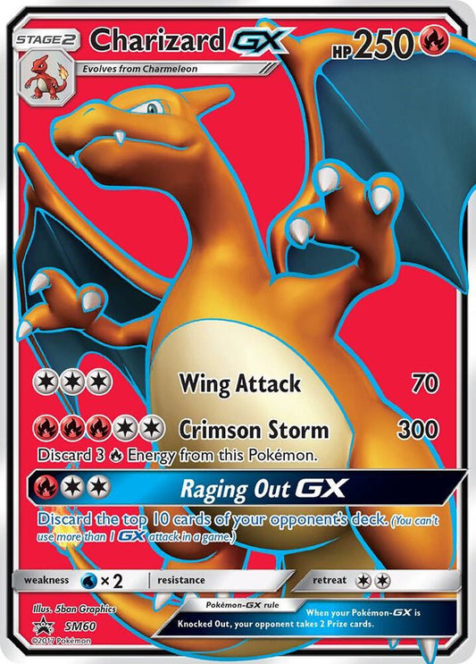Pokemon Charizard GX SM60 SM Black Star Promos