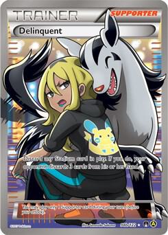 Pokemon Delinquent 98b/122 Yellow A Alternate Art