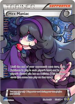 Pokemon Hex Maniac 75a/98 Yellow A Alternate Art