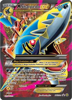Pokemon M Sharpedo EX XY200a Yellow A Alternate Art