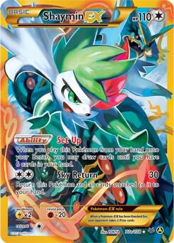 Pokemon Shaymin EX 77a/108 Yellow A Alternate Art