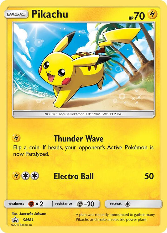 Pokemon Pikachu SM81 SM Black Star Promos