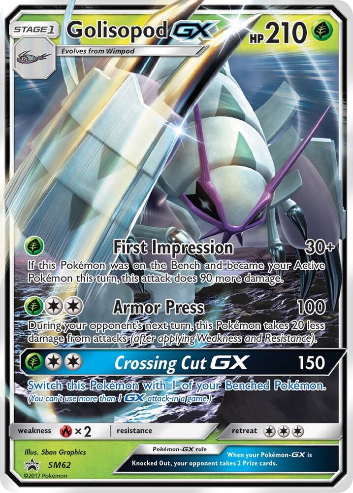 Pokemon Golisopod GX SM62 SM Black Star Promos