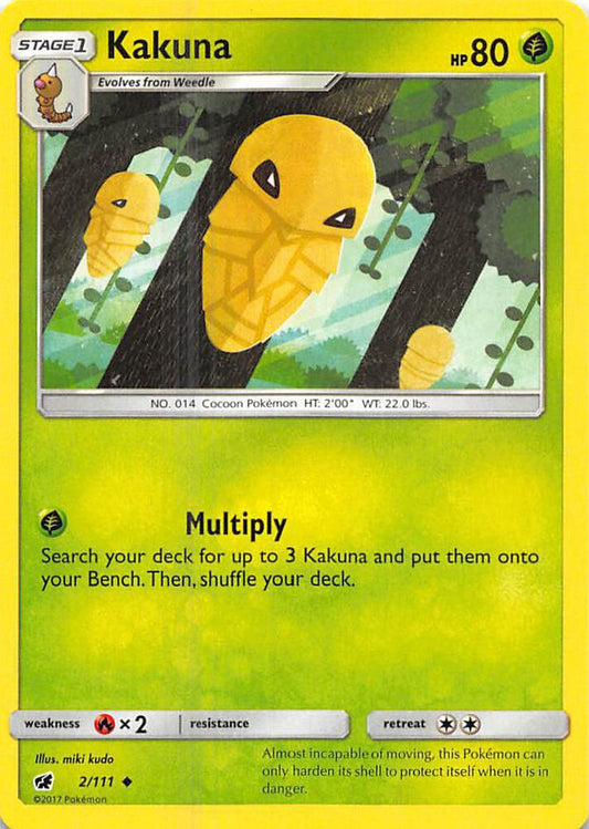 Pokemon Kakuna 2/111 Crimson Invasion