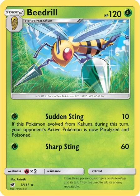 Pokemon Beedrill 3/111 Crimson Invasion