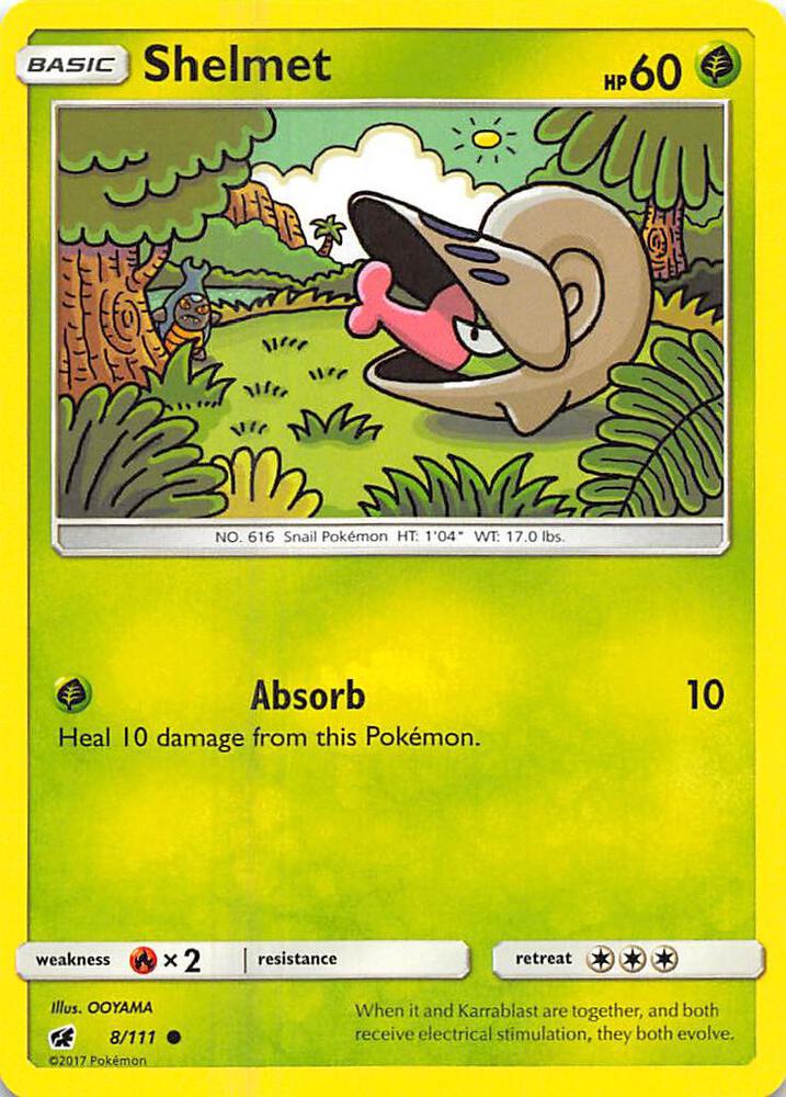 Pokemon Shelmet 8/111 Crimson Invasion