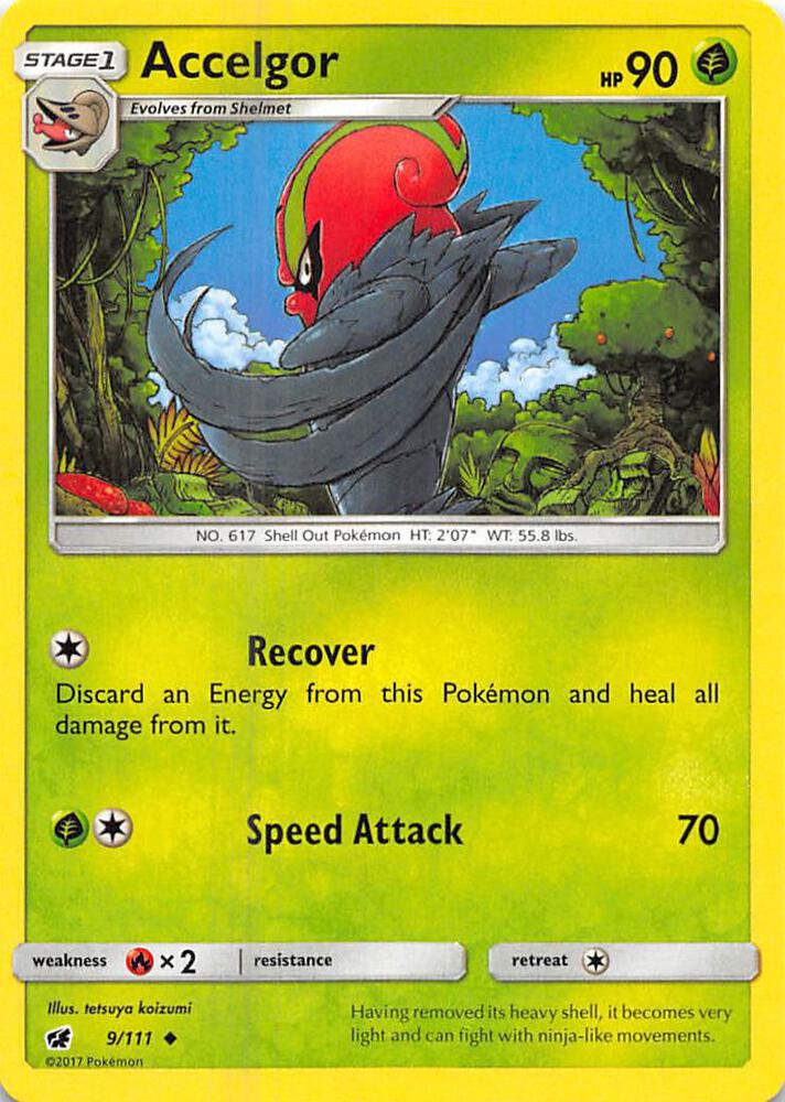 Pokemon Accelgor 9/111 Crimson Invasion