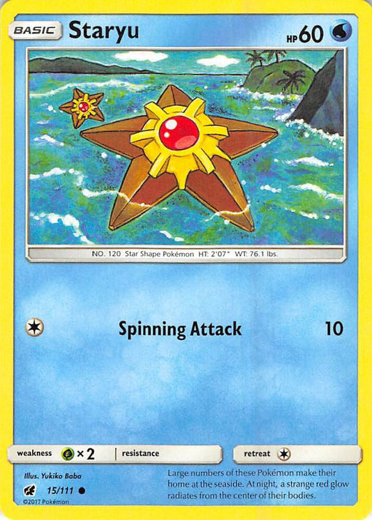 Pokemon Staryu 15/111 Crimson Invasion