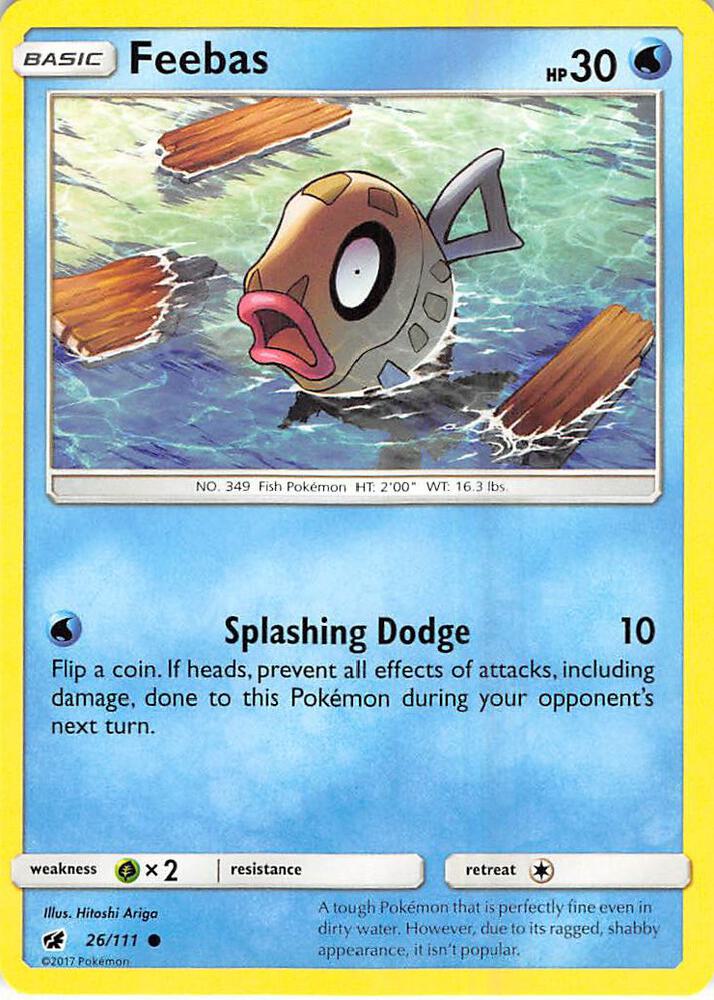 Pokemon Feebas 26/111 Crimson Invasion