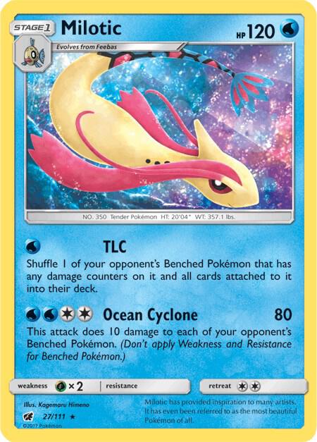 Pokemon Milotic 27/111 Crimson Invasion