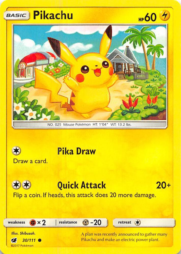 Pokemon Pikachu 30/111 Crimson Invasion