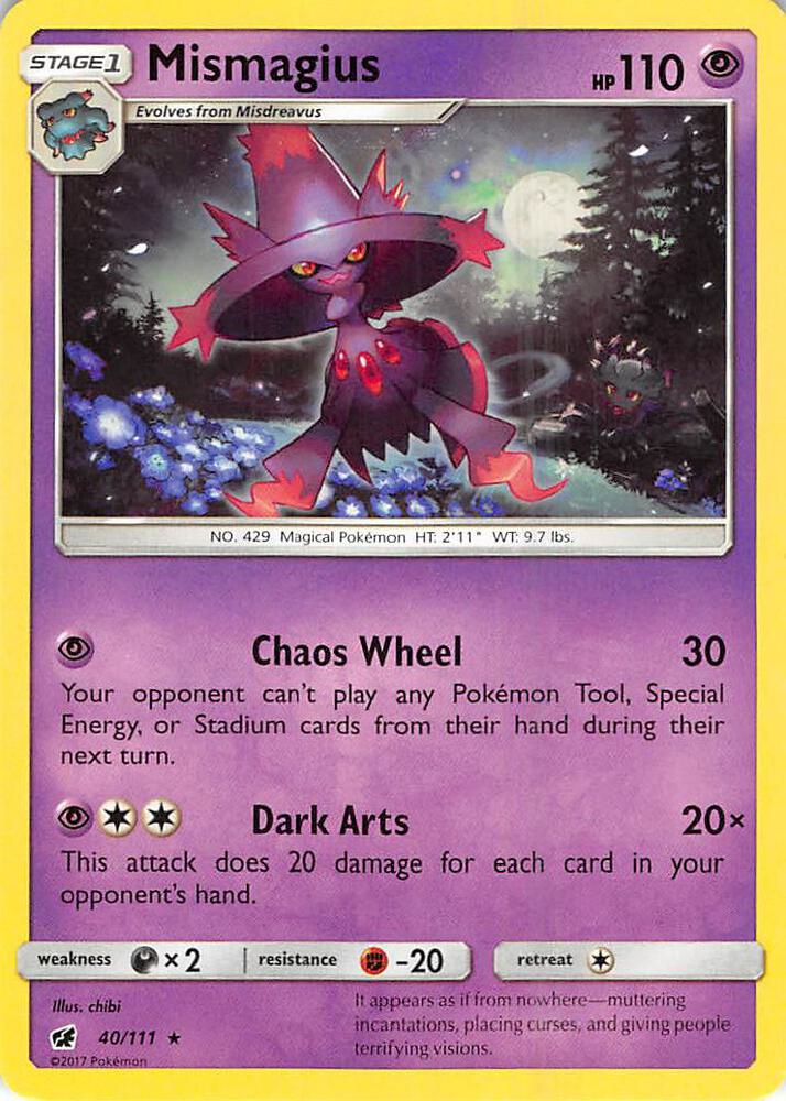 Pokemon Mismagius 40/111 Crimson Invasion