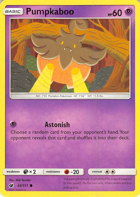 Pokemon Pumpkaboo 44/111 Crimson Invasion