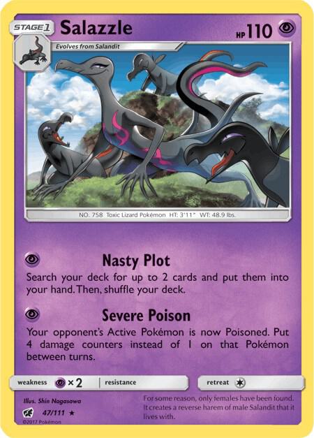 Pokemon Salazzle 47/111 Crimson Invasion