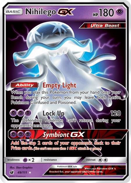 Pokemon Nihilego GX 49/111 Crimson Invasion