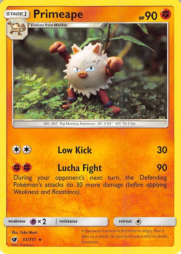Pokemon Primeape 51/111 Crimson Invasion