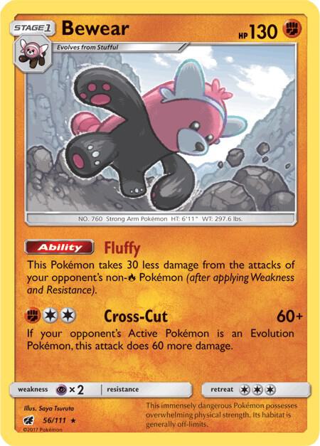 Pokemon Bewear 56/111 Crimson Invasion